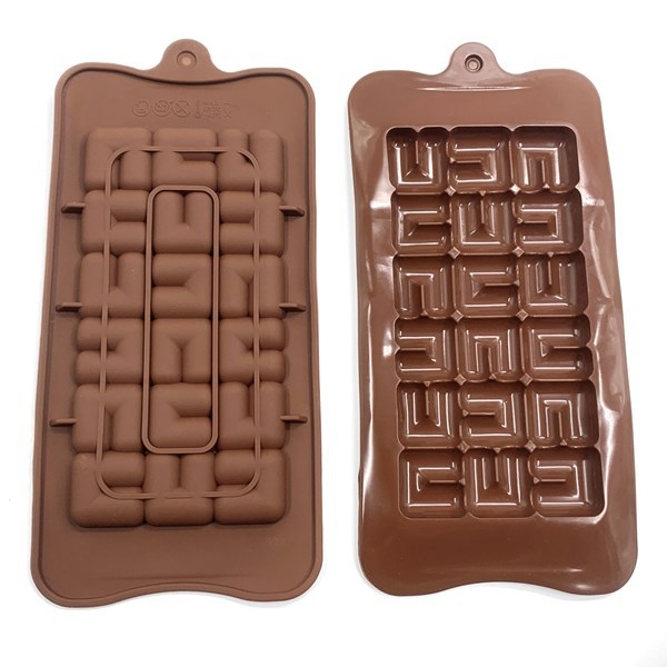 Imagen de Molde de silicona para chocolate con formas, varios diseños