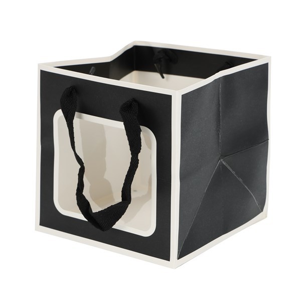 Imagen de Bolsa de regalo con visor PACK x12, en bolsa negro