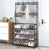 Imagen de Mueble perchero con zapatero de metal, en caja