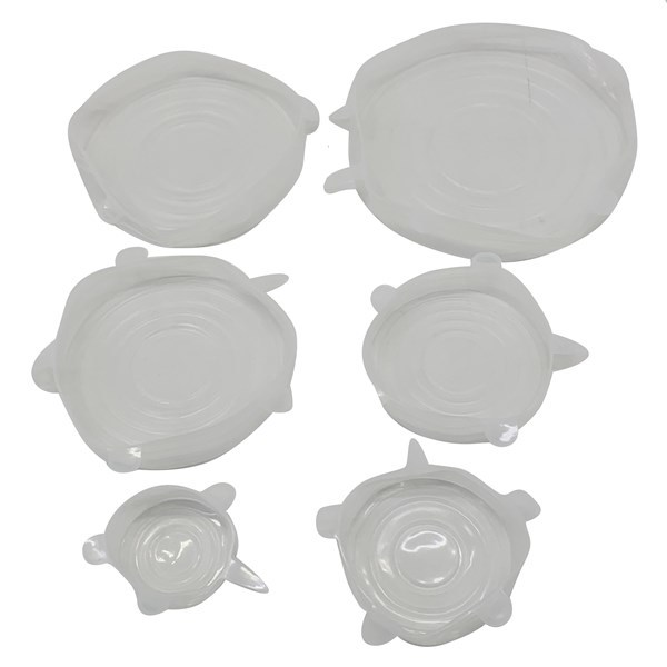 Imagen de Tapa de silicona vacío x6, distintos tamaños en bolsa varios colores