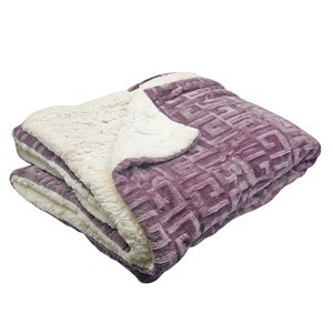 Imagen de Frazada manta polar con corderito, 1 plaza,con diseño varios colores