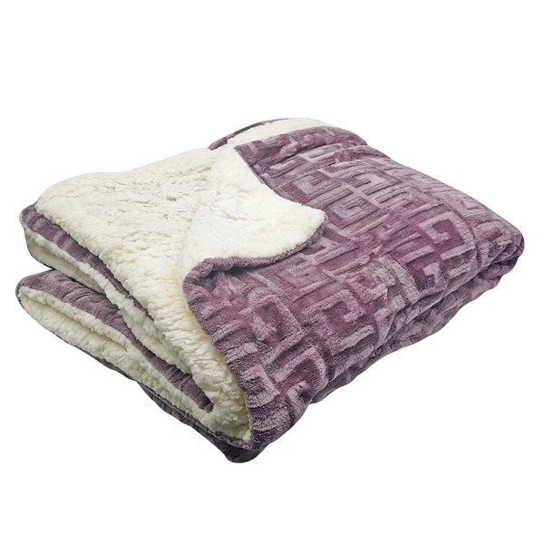 Imagen de Frazada manta polar con corderito, 1 plaza,con diseño varios colores