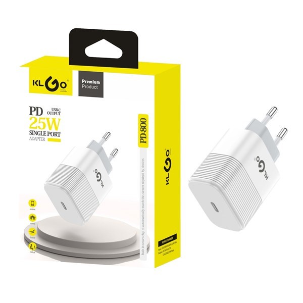 Imagen de Cargador con entrada USB-C, KLGO en caja
