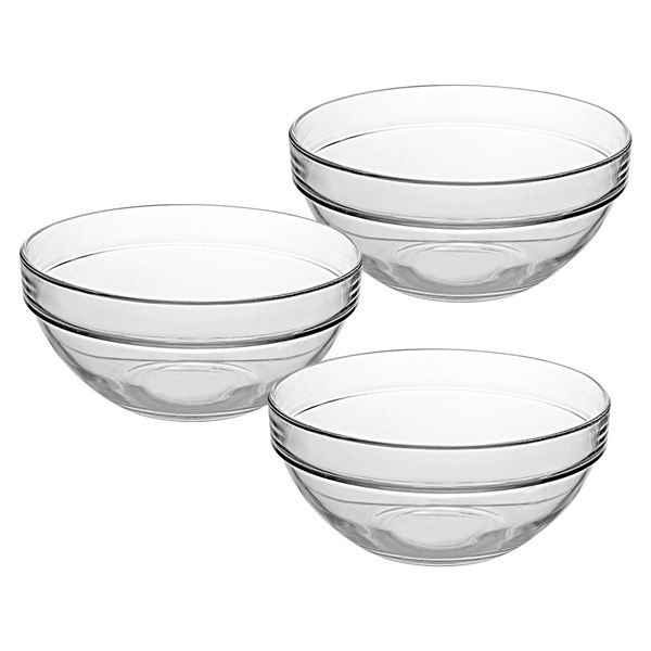 Imagen de Bowl de vidrio 2450ml x3, en caja