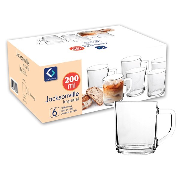 Imagen de Taza de vidrio 200ml x6, en caja