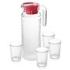 Imagen de Jarra de vidrio 1L con 4 vasos 200ml, en caja