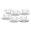 Imagen de Taza de vidrio con plato 215ml x6, en caja