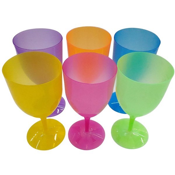 Imagen de Copa de plástico x6, en red, varios colores