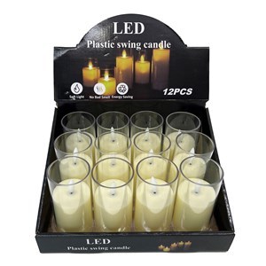 Imagen de Vela LED en vaso, CAJA x12