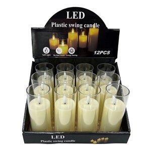Imagen de Vela LED en vaso, CAJA x12