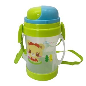 Imagen de Botella deportiva de plástico, con asas, 300ml, en bolsa, varios diseños infantiles