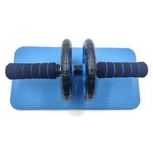 Imagen de Rueda para ejercicio de abdominales, doble rodillo con alfombra en caja