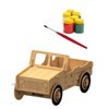 Imagen de Puzzle 3D, madera, camioneta para pintar con témpera, XALINGO en caja