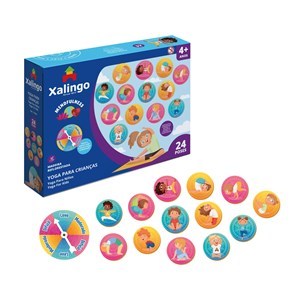 Imagen de Juego de mesa, yoga para niños, con ruleta, 24 posiciones, XALINGO en caja