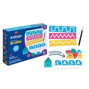Imagen de Juego de mesa, actividades para motricidad, sistema braille XALINGO en caja