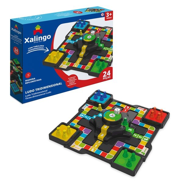Imagen de Juego de mesa, ludo, tridimensional, en caja, XALINGO