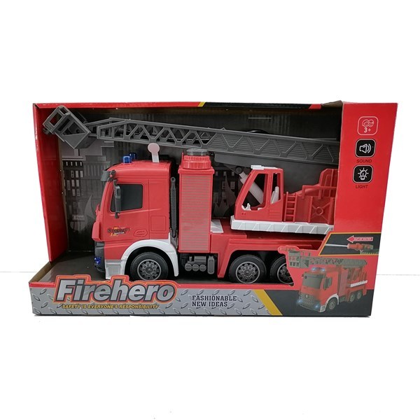Imagen de Camión a fricción, bombero, con luz y sonido, en caja