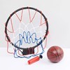 Imagen de Aro de basket de metal, 36cm con pelota e inflador, en cartón