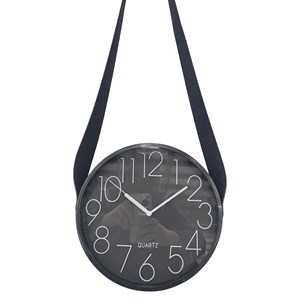 Imagen de Reloj de pared, 25cm de diámetro, con correa PU, en caja