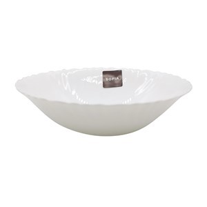 Imagen de Bowl compotera cerealero vidrio opal 19cm, línea SOFIA, CAJA x36