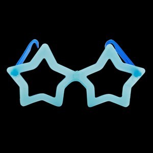 Imagen de Lentes de cotillón x12, estrella fluorecente colores surtidos
