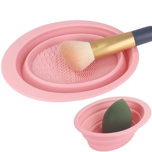 Imagen de Bowl de silicona plegable para limpiar brochas,varios colores en bolsa