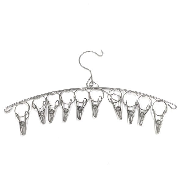 Imagen de Tendedero colgante de metal percha con 10 palillos