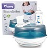Imagen de Esterilizador para 6 mamaderas para microondas (2´)con mamadera de 260ml, en caja MOMEASY