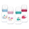 Imagen de Mamadera de plástico 120ml tetina natural standard, en caja, varios colores MOMEASY
