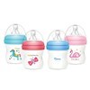 Imagen de Mamadera de plástico 120ml tetina natural boca ancha, en caja, varios colores MOMEASY