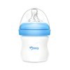 Imagen de Mamadera de plástico 120ml tetina natural boca ancha, en caja, varios colores MOMEASY