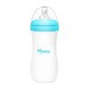 Imagen de Mamadera de plástico 330ml tetina natural boca ancha, en caja, varios colores MOMEASY