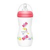 Imagen de Mamadera de plástico 330ml tetina natural boca ancha, en caja, varios colores MOMEASY