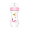 Imagen de Mamadera de plástico 330ml tetina natural boca ancha, en caja, varios colores MOMEASY