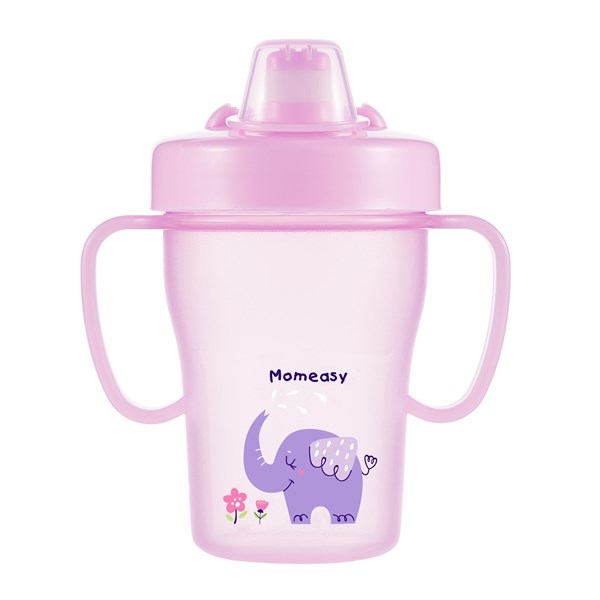 Imagen de Vasorbito de plástico, 200ml con sorbito retráctil, en cartón, 2 colores MOMEASY