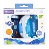 Imagen de Vianda contenedor infantil de plástico con botella 330ml, 2 colores MOMEASY