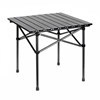 Imagen de Mesa enrollable cuadrada de aluminio pintado plegable, portátil, en bolsa varios colores
