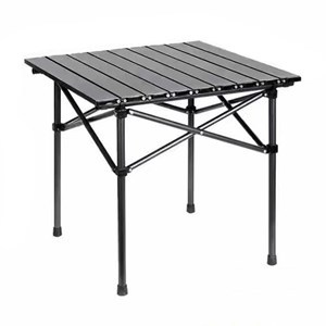 Imagen de Mesa enrollable cuadrada de aluminio pintado plegable, portátil, en bolsa varios colores