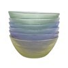 Imagen de Bowl compotera de vidrio de colores x6, en caja