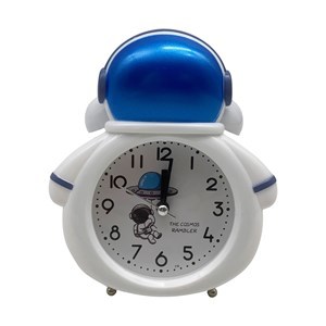 Imagen de Despertador de plástico infantil, con campanas, en caja, 1AA varios colores