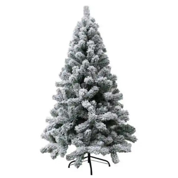 Imagen de Arbol navideño frondoso nevado, 230 piezas 150cm, pie de metal en caja