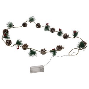 Imagen de Luces led x18, con piñas, 2AA en bolsa