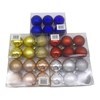 Imagen de Bolas navideñas x6 6cm, 3 texturas en caja varios colores