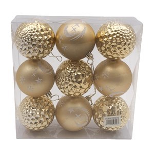 Imagen de Bolas navideñas x9 7cm, en caja