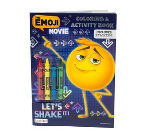 Imagen de Libro de actividades 32 páginas, EMOJI, con crayolas