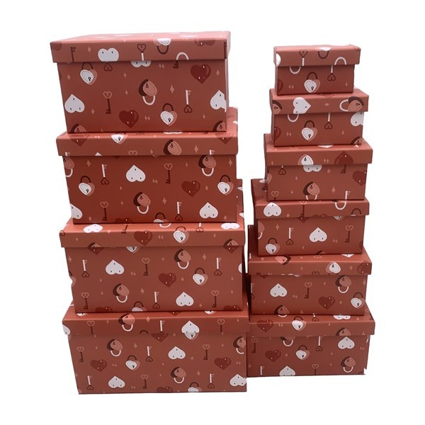 Imagen de Cajas forradas, set x10, varios diseños