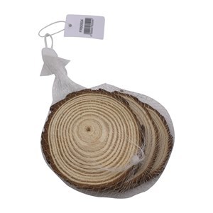 Imagen de Rodaja de tronco de madera x3, en red