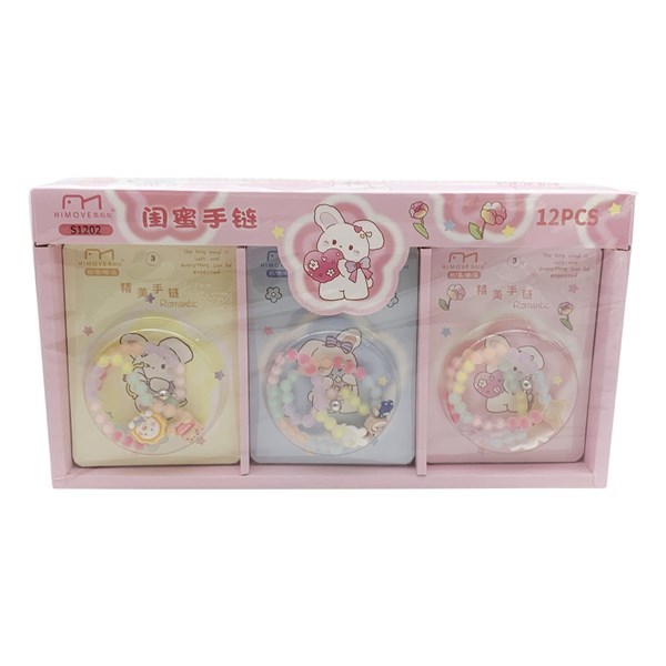 Imagen de Pulsera infantil de plástico CAJA x12, varios colores