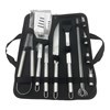 Imagen de Set de parrilla 13 piezas, mango acero inoxidable, en estuche de tela con cierre