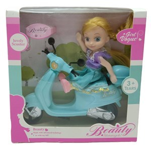 Imagen de Muñeca con moto en caja